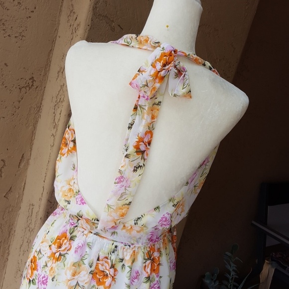 Belly Alternative The Summer I Turned Pretty Floral Halter Romper - Picture 7 of 8
